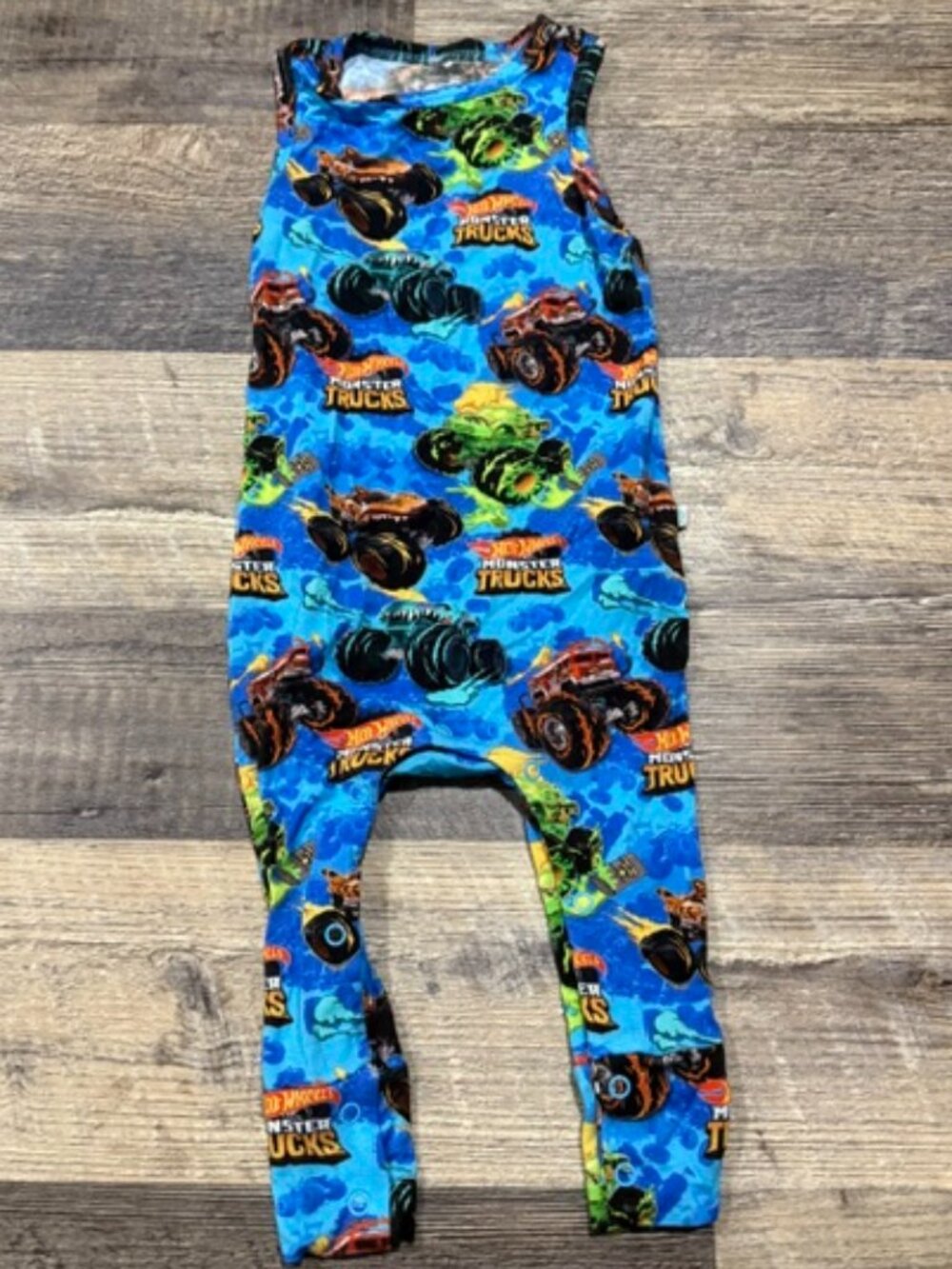 Posh Peanut Hot Wheels Print Romper 18-24 Months